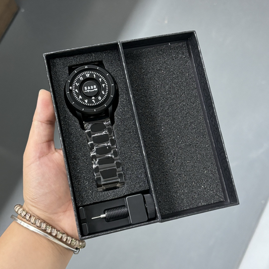 🔥Black Friday 50% OFF🔥 – SABR Arabic Numeral Magnetic Ball Watch | No-Hands Design, Futuristic Men’s Quartz