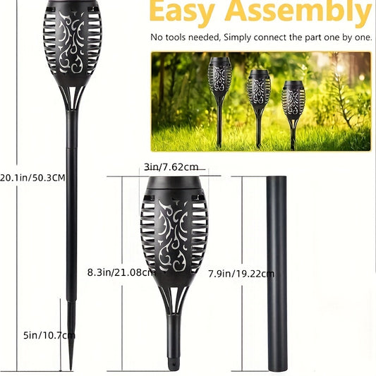Solar Flame Torch Lights (12-Pack)