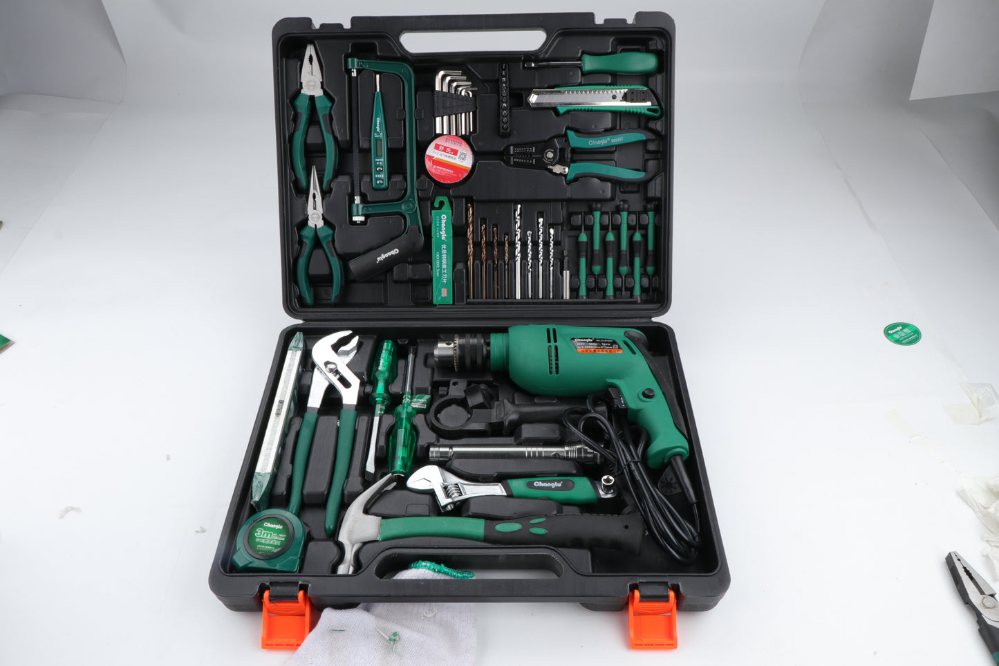 Household electric drill tool set