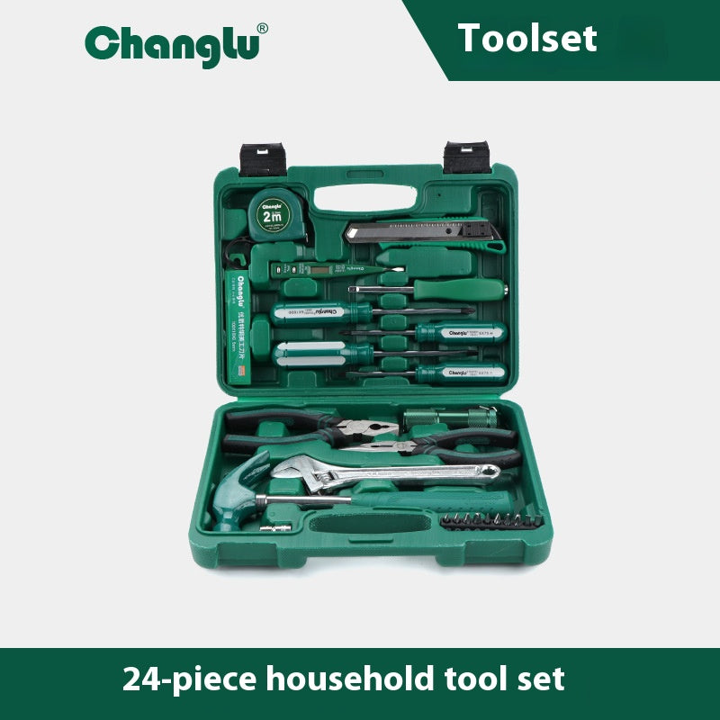 Household Hand Tool Set with Toolbox for Electrical & Carpentry Work