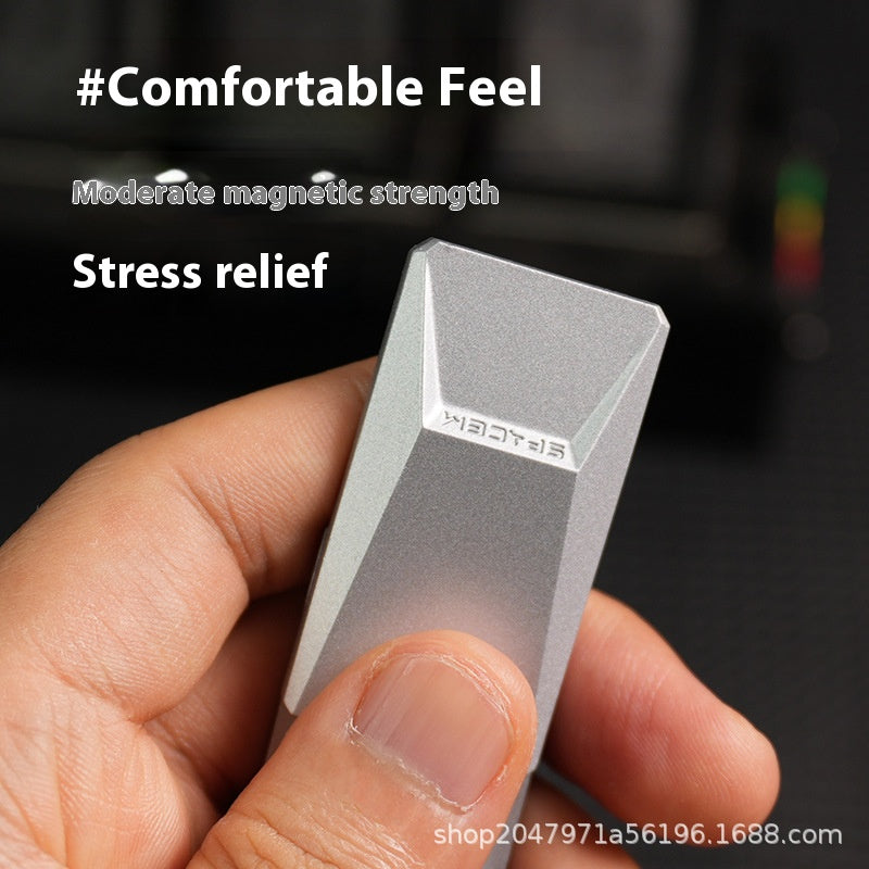 Alloy Magnetic Fingertip Push - Card Decompression Toy