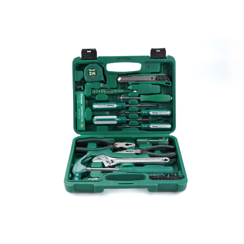 Household Hand Tool Set with Toolbox for Electrical & Carpentry Work