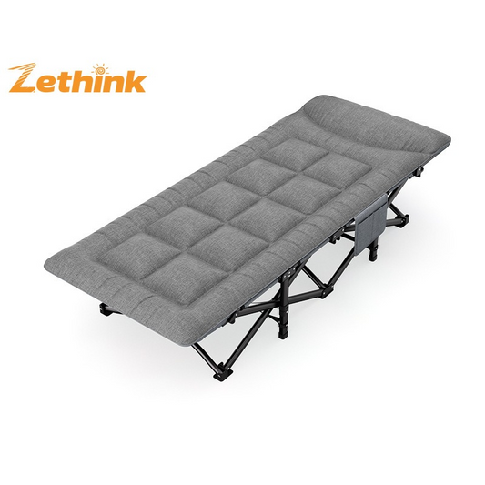 Foldable Single Bed for Home & Office – Portable Nap Lounger for Camping, Travel & Care Use