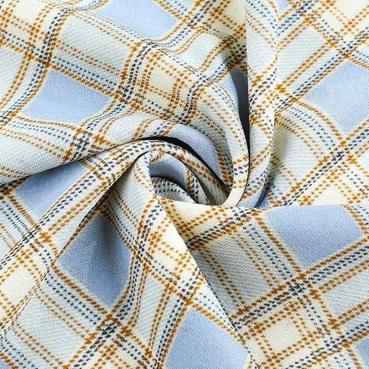 Women's summer thin plaid pants - loose straight-leg, slimming, versatile casual pants with high waist and drape, new style wide-leg pants for women