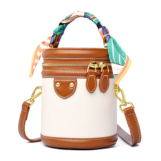 🔥HOT SELL🔥 Women’s 2025 New Handbag – Stylish Shoulder & Crossbody Cylinder Bag | Fashionable Versatile Tote