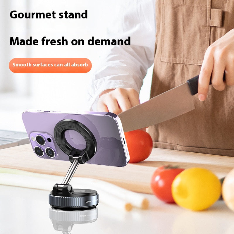 🔥 Hot Deal 🔥— Dual-Sided Magnetic Vacuum Car Mount | Foldable, 360° Rotating, One-Tap Secure