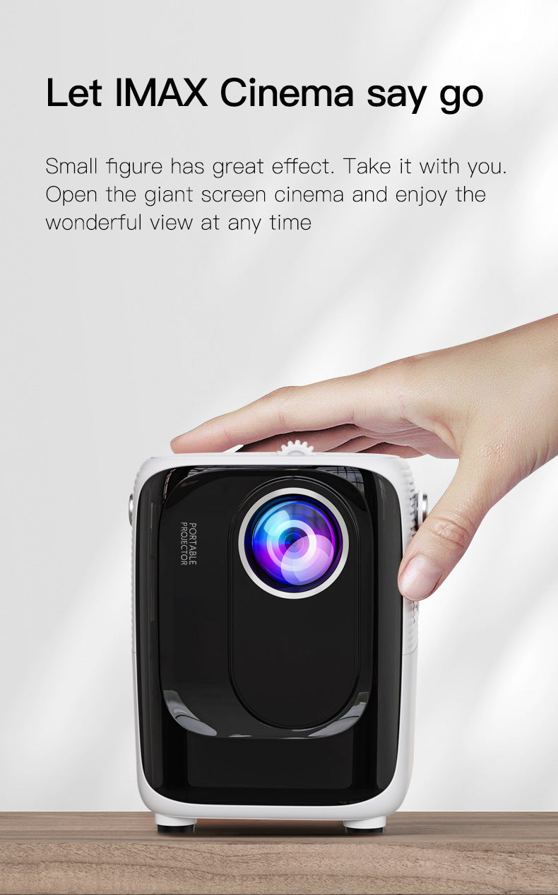 Smart Projector A007 | Mini 4K Ultra HD Outdoor & Home Theater Projector, 1080P Resolution