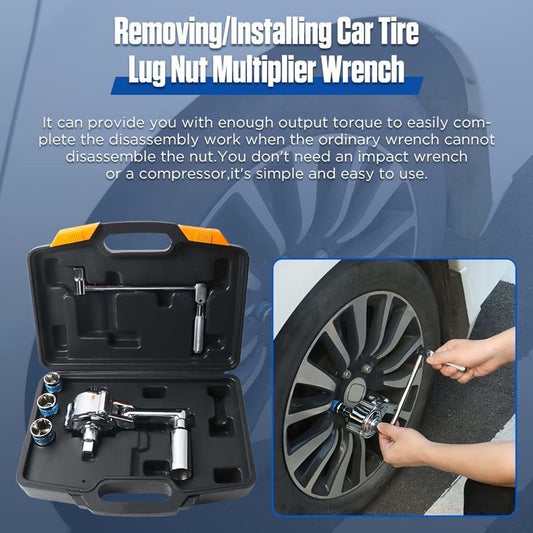 Portable Torque Wrench | Lug Nut Wrench | Car Repair Precision Tool – Easy & Efficient
