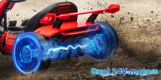 Aosom 24V Electric Go Kart – Drift, Race, and Play with Thrilling Power