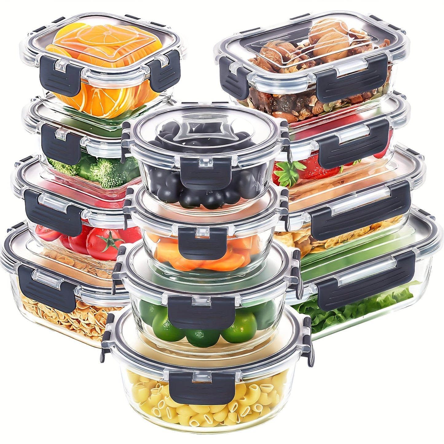 12-Piece Food Storage Container Set