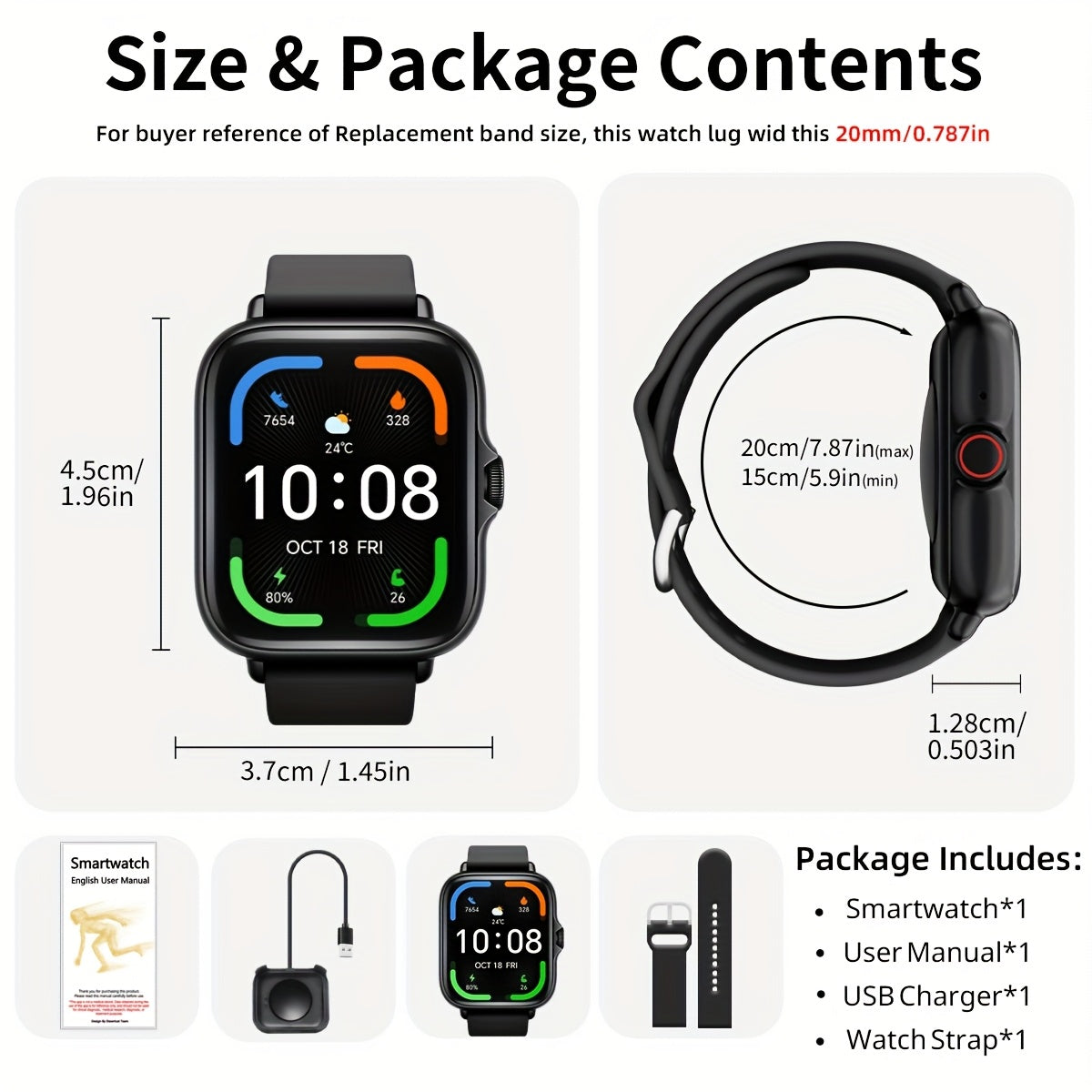 DESERTCAT 1.83" Smart Watch – Stay Connected, Healthy & Active Every Day