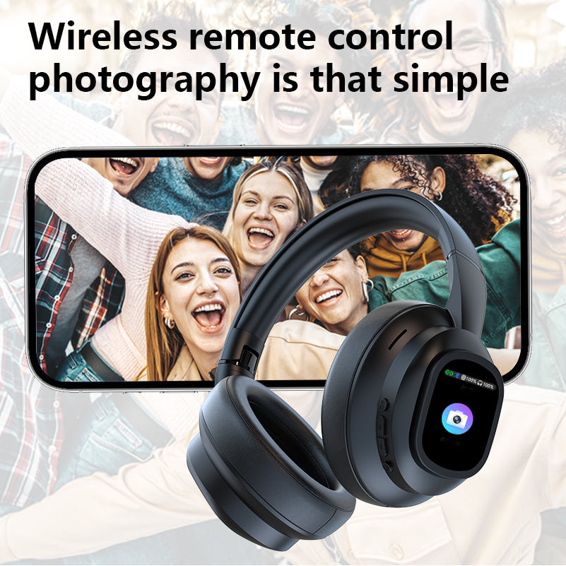 AI Smart Bluetooth Headphones with LCD – Translate, Talk & Create Smarter