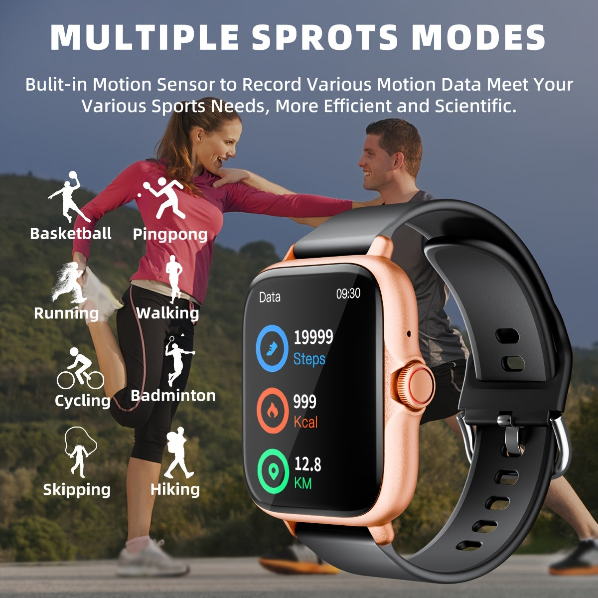 DESERTCAT 1.83" Smart Watch – Stay Connected, Healthy & Active Every Day