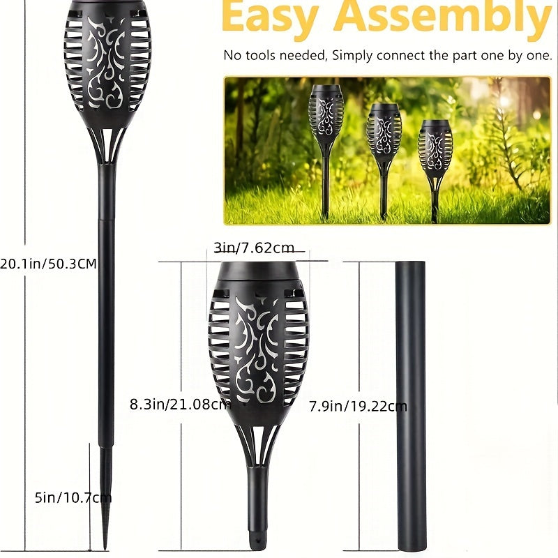 Solar Flame Torch Lights (12-Pack)