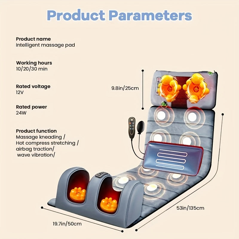 Full Body Heated Massager Set – Relaxation & Relief for Home and Office