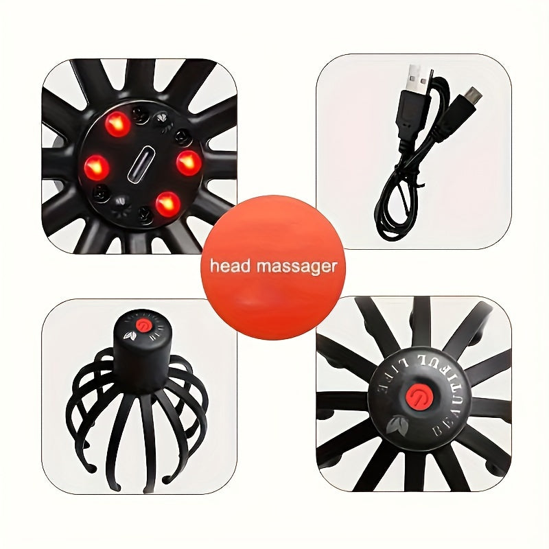 Electric Octopus Head Scalp Massager – Ultimate Relaxation for Your Scalp