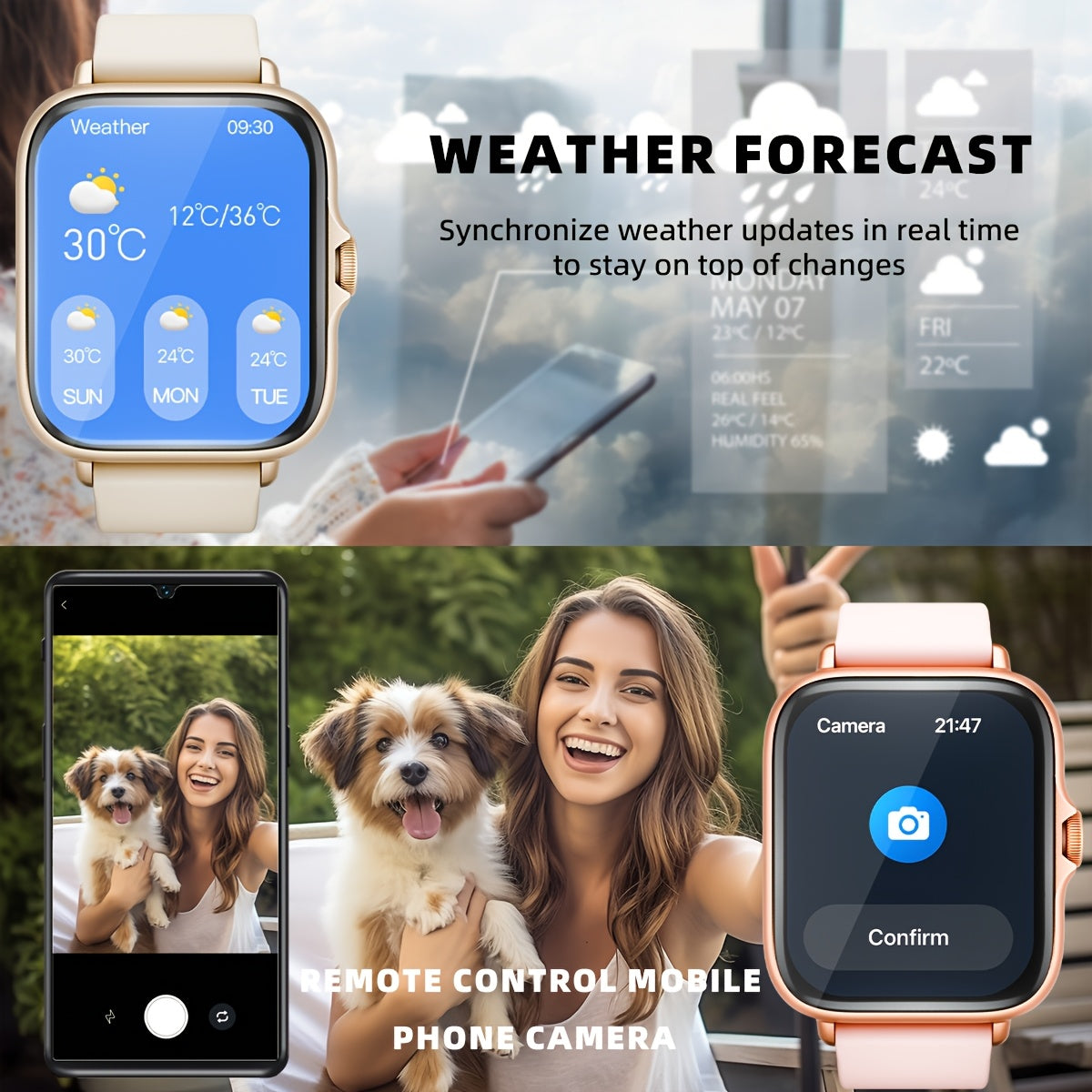 DESERTCAT 1.83" Smart Watch – Stay Connected, Healthy & Active Every Day