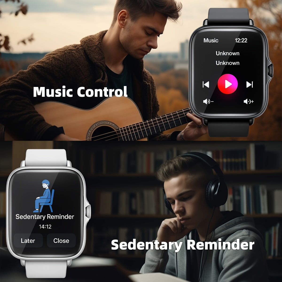 DESERTCAT 1.83" Smart Watch – Stay Connected, Healthy & Active Every Day