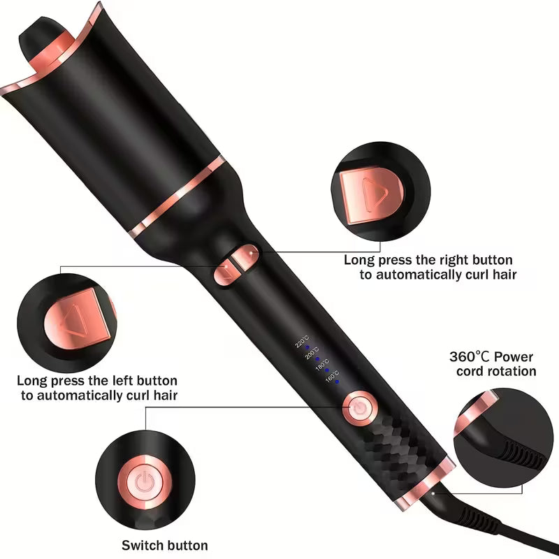 Auto-Spiral Hair Curler